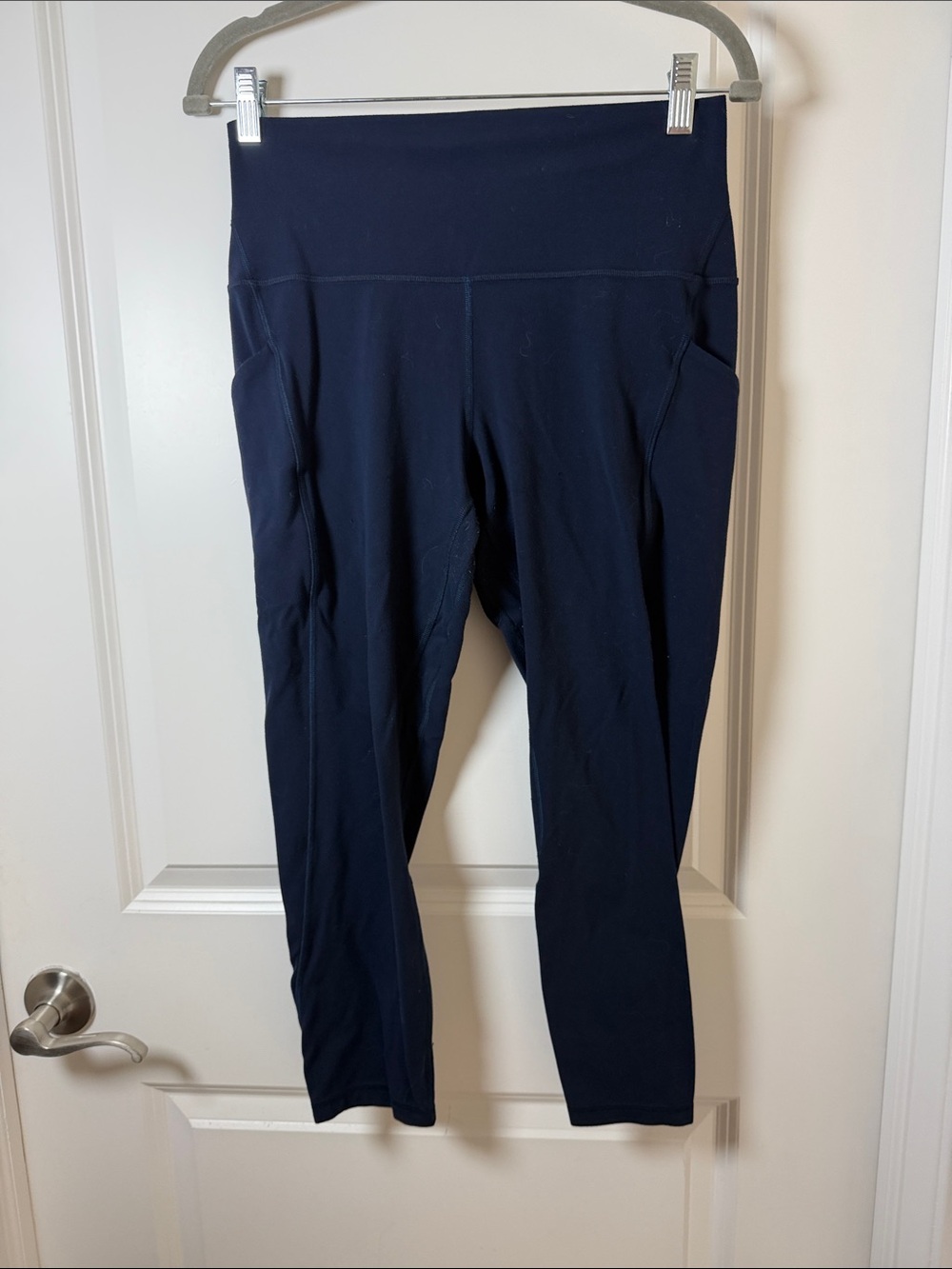 High-Waist Navy Athletic Leggings